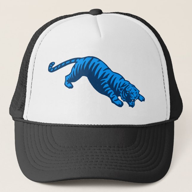 COREY TIGER 80's CROUCHED TIGER Trucker Hat (Front)