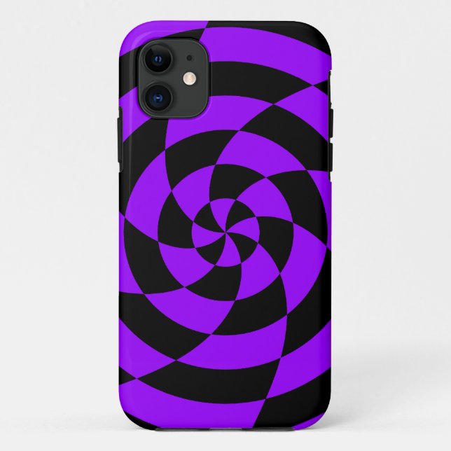 Corey Tiger 80s Neon Op Art (Purple) Case-Mate iPhone Case (Back)