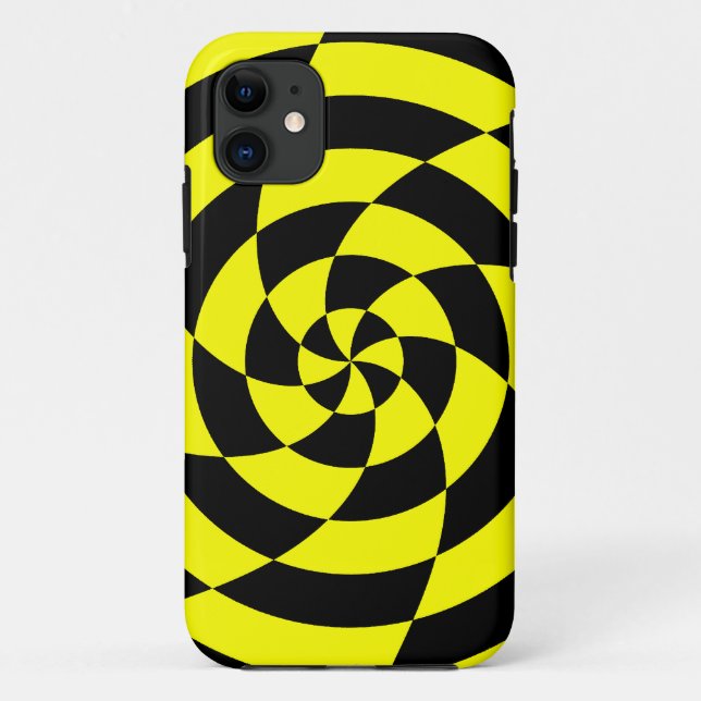 Corey Tiger 80s Neon Op Art (Yellow) Case-Mate iPhone Case (Back)