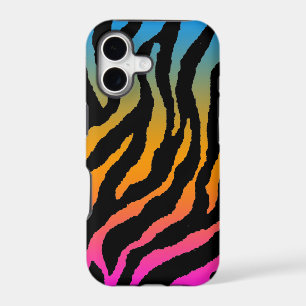 Corey Tiger 80s Neon Tiger Stripes (Neon Rainbow)