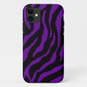 Corey Tiger 80s Neon Tiger Stripes (Purple) Case-Mate iPhone Case