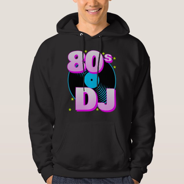 Corey Tiger 80s Retro "80s DJ" Hoodie (Front)