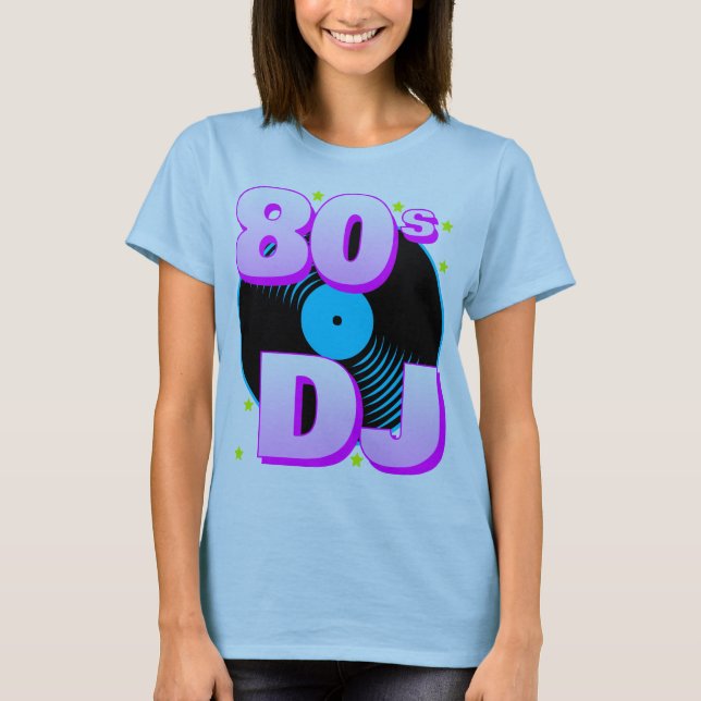Corey Tiger 80s Retro 80s DJ T-Shirt (Front)
