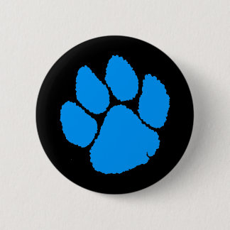 COREY TIGER '80s RETRO BLUE TIGER CLAW 6 Cm Round Badge