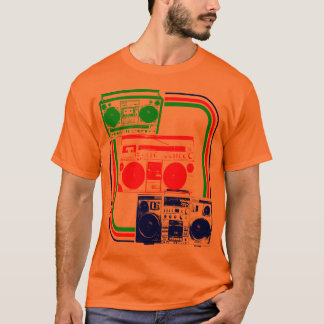 Corey Tiger 80s Retro Boombox Radio T-Shirt