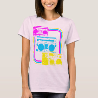 Corey Tiger 80s Retro Boombox Radio T-Shirt