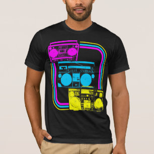 Corey Tiger 80s Retro Boombox Radio T-Shirt