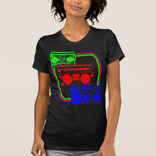Corey Tiger 80s Retro Boombox Radio T-Shirt