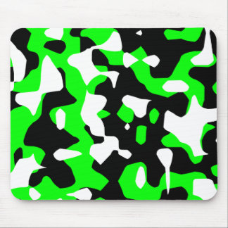 Corey Tiger 80s Retro Green Camouflage (Camo) Mouse Pad