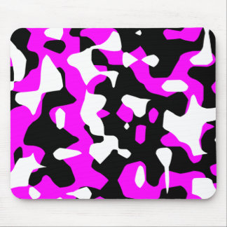 Corey Tiger 80s Retro Hot Pink Camouflage (Camo) Mouse Pad