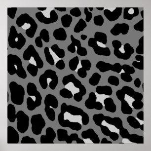 Corey Tiger 80s Retro Leopard Pattern Poster