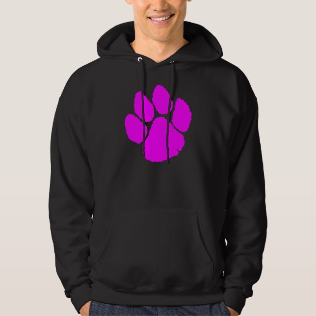 COREY TIGER '80s RETRO TIGER CLAW PINK Hoodie (Front)