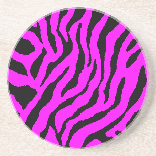 Corey Tiger 80s Retro Tiger Stripes Coaster (Front)