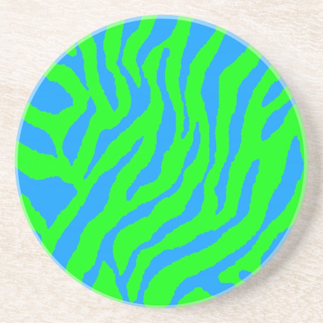 Corey Tiger 80s Retro Tiger Stripes Coaster (Front)