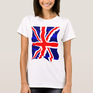 Corey Tiger 80s Retro UK British Flag T-Shirt