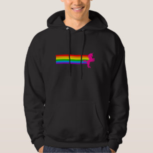 COREY TIGER 80s RETRO VINTAGE RAINBOW UNICORN Hoodie