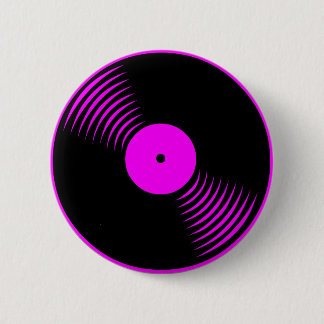 Corey Tiger 80s Retro Vintage Vinyl Record Pin