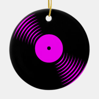 Corey Tiger 80s Retro Vinyl Record Ornament
