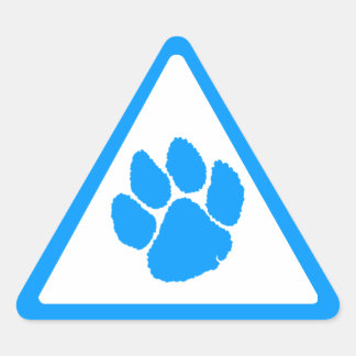 Corey Tiger 80s Tiger Claw Triangle Sticker