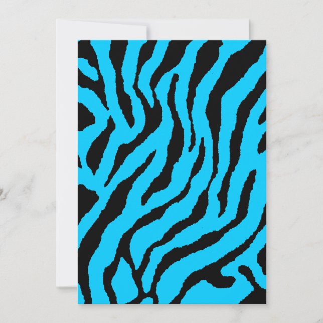 Corey Tiger 80s Tiger Stripes (Blue) (Front)