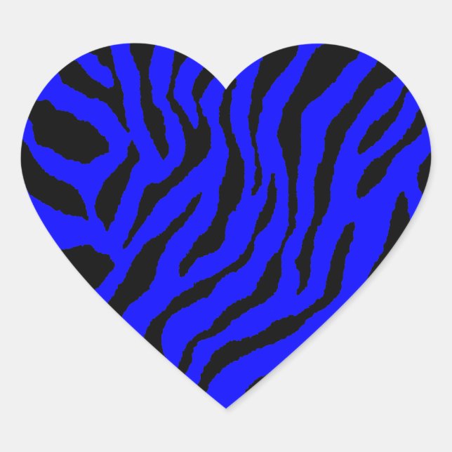 Corey Tiger 80s Tiger Stripes Heart Sticker (Front)