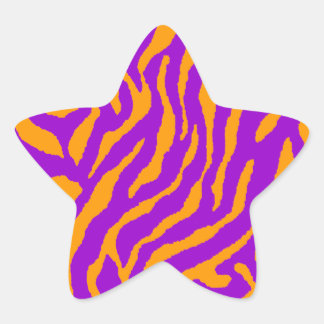 Corey Tiger 80s Tiger Stripes Star Sticker