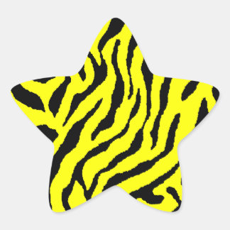 Corey Tiger 80s Tiger Stripes Star Sticker