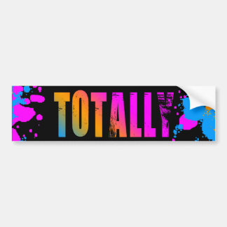 Corey Tiger 80s Totally Splatter Paint Bumper Sticker