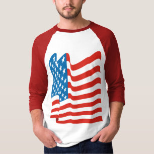 Corey Tiger 80s Vintage American Flag T-Shirt