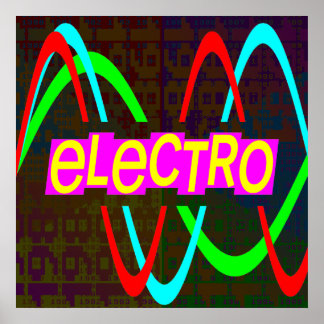 Corey Tiger 80s Vintage Electro Poster