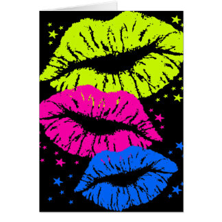 Corey Tiger 80s Vintage Lips & Stars Kisses