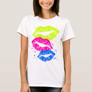 Corey Tiger 80s Vintage Lips & Stars Kisses T-Shirt