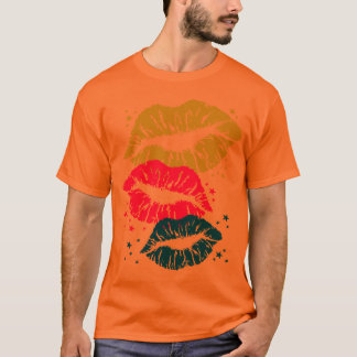 Corey Tiger 80s Vintage Lips & Stars Kisses T-Shirt