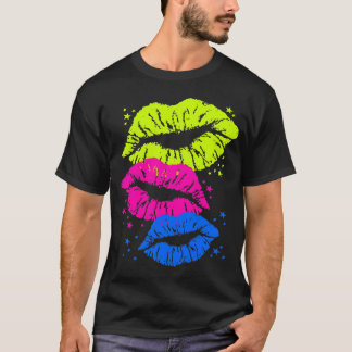 Corey Tiger 80s Vintage Lips & Stars Kisses T-Shirt