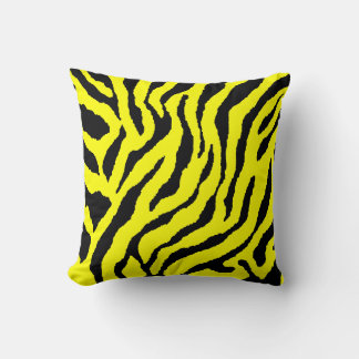 Corey Tiger 80s Vintage Neon Animal Stripes Cushion