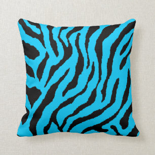 Corey Tiger 80s Vintage Neon Animal Stripes Cushion