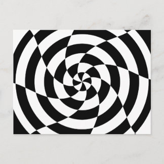 Corey Tiger 80s Vintage Op Art Postcard