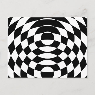 Corey Tiger 80s Vintage Op Art Postcard