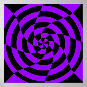 Corey Tiger 80s Vintage Op Art Poster