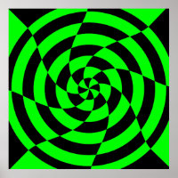 Corey Tiger 80s Vintage Op Art