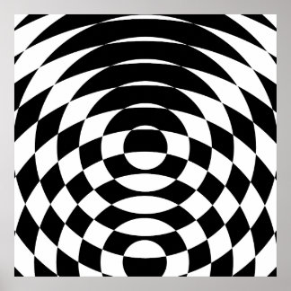 Corey Tiger 80s Vintage Op Art Poster