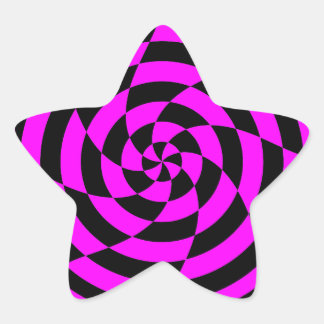 Corey Tiger 80s Vintage Op Art Star Sticker