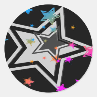 Corey Tiger 80s Vintage Stars Classic Round Sticker