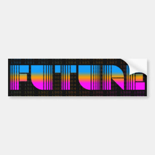 Corey Tiger 80s Vintage Style Future Bumper Sticker