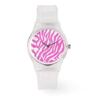 Corey Tiger 80s Vintage Style Tiger Stripes (Pink) Watch