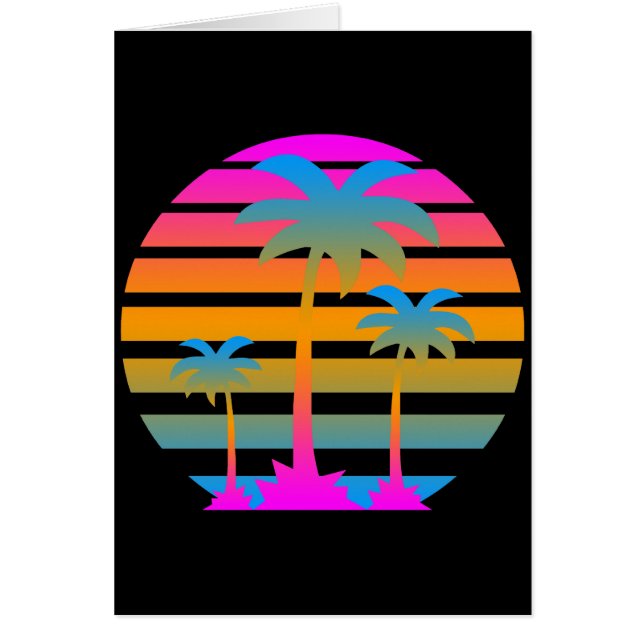 COREY TIGER RETRO SUNSET PALM TREES (Front)