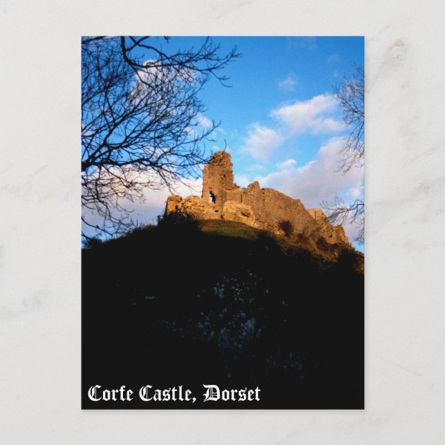 Corfe Castle Postcard (Front)