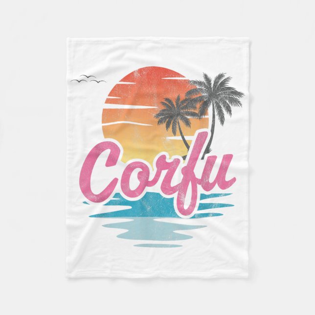 Corfu _1  fleece blanket (Front)