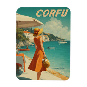 Corfu 50s vintage magnet