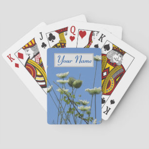 Corfu Cream Wildflowers  Playing Cards